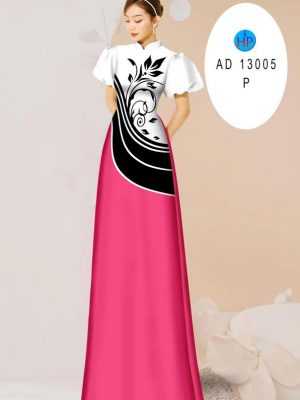 Vải Áo Dài Hoa In 3D AD 13005 22